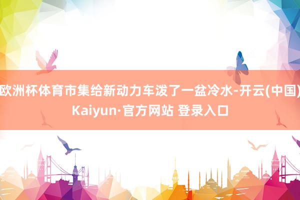欧洲杯体育市集给新动力车泼了一盆冷水-开云(中国)Kaiyun·官方网站 登录入口