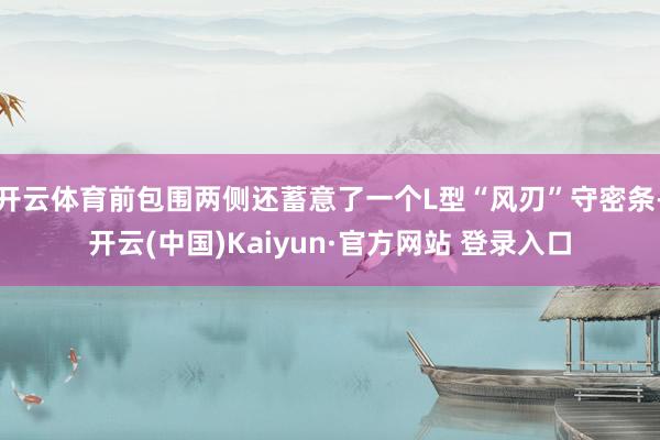 开云体育前包围两侧还蓄意了一个L型“风刃”守密条-开云(中国)Kaiyun·官方网站 登录入口