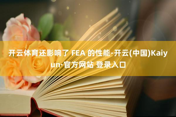开云体育还影响了 FEA 的性能-开云(中国)Kaiyun·官方网站 登录入口