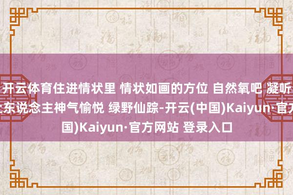开云体育住进情状里 情状如画的方位 自然氧吧 凝听大当然的声息让东说念主神气愉悦 绿野仙踪-开云(中国)Kaiyun·官方网站 登录入口
