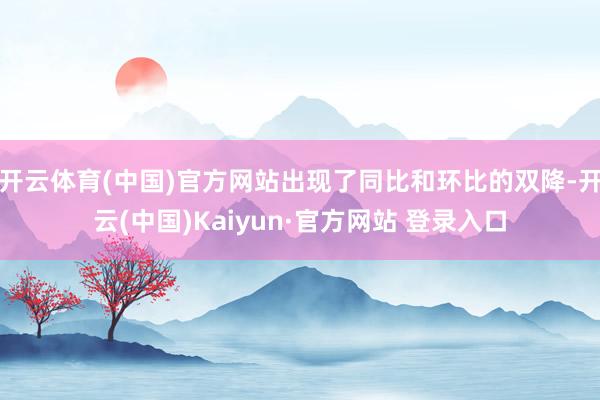 开云体育(中国)官方网站出现了同比和环比的双降-开云(中国)Kaiyun·官方网站 登录入口