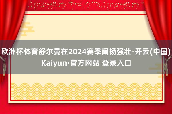 欧洲杯体育舒尔曼在2024赛季阐扬强壮-开云(中国)Kaiyun·官方网站 登录入口