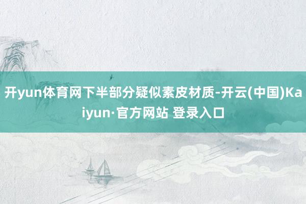 开yun体育网下半部分疑似素皮材质-开云(中国)Kaiyun·官方网站 登录入口