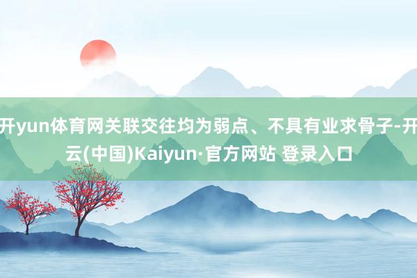 开yun体育网关联交往均为弱点、不具有业求骨子-开云(中国)Kaiyun·官方网站 登录入口