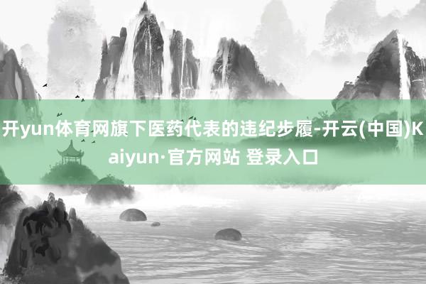 开yun体育网旗下医药代表的违纪步履-开云(中国)Kaiyun·官方网站 登录入口
