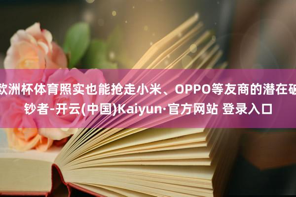 欧洲杯体育照实也能抢走小米、OPPO等友商的潜在破钞者-开云(中国)Kaiyun·官方网站 登录入口