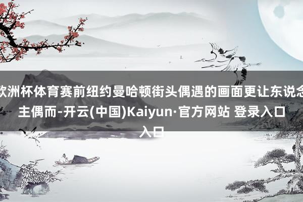 欧洲杯体育赛前纽约曼哈顿街头偶遇的画面更让东说念主偶而-开云(中国)Kaiyun·官方网站 登录入口